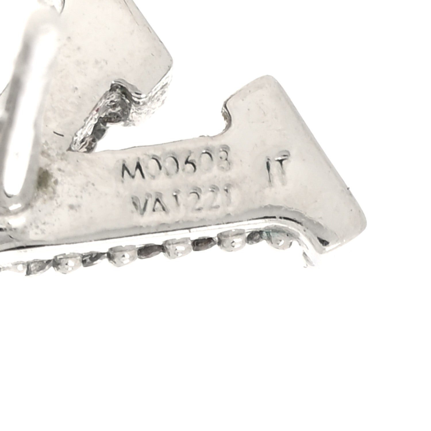 Louis Vuitton Crystal LV Iconic Earrings Silver 4 of 4
