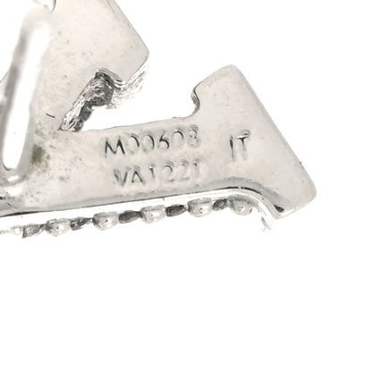 Louis Vuitton Crystal LV Iconic Earrings Silver 4 of 4