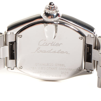 Cartier Stainless Steel Purple Mother of Pearl 31mm Roadster Quartz Watch 6 of 9
