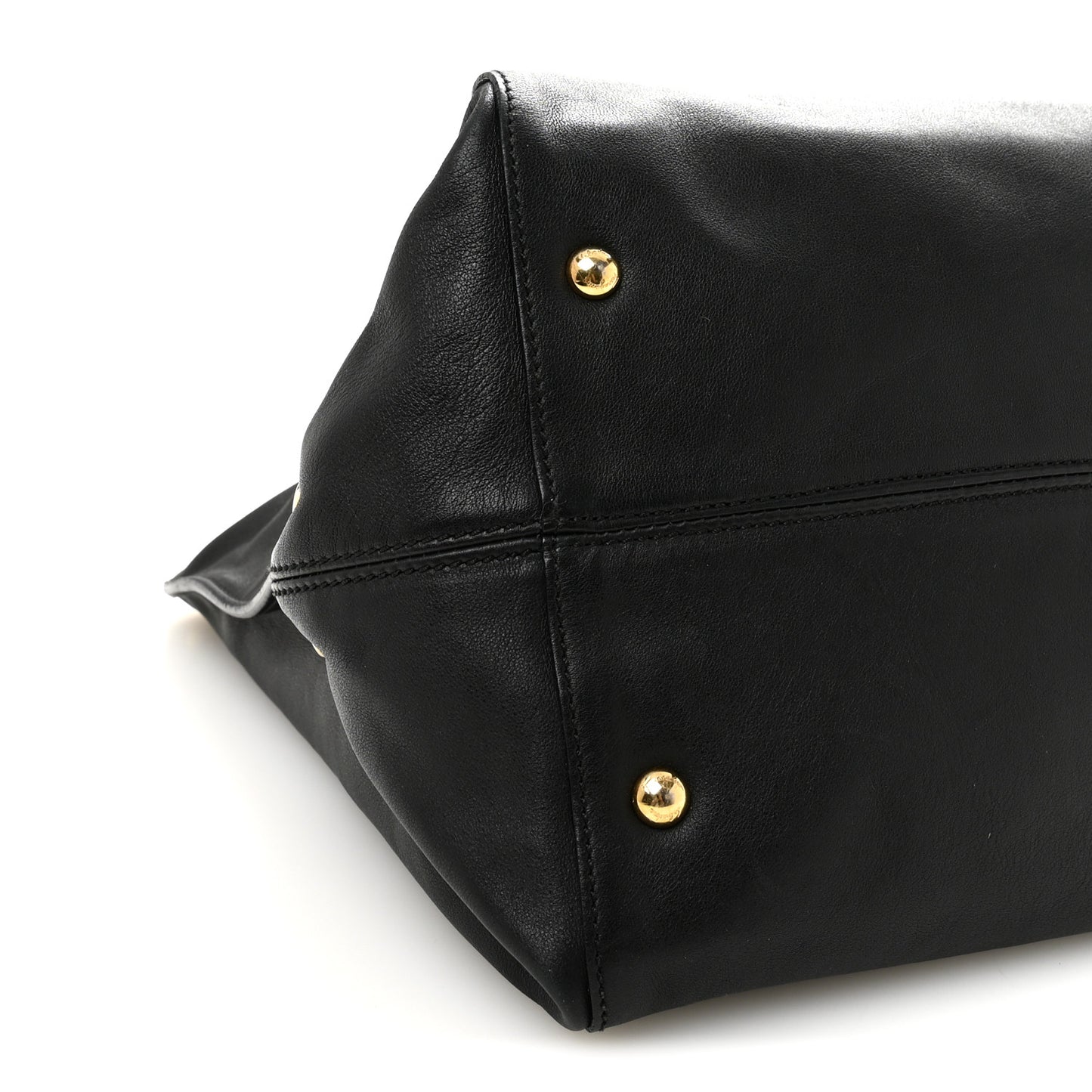 Calfskin Trifolio Tote Black