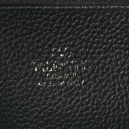 Valentino Garavani Grainy Calfskin Mini Rockstud Hobo Black 6 of 10