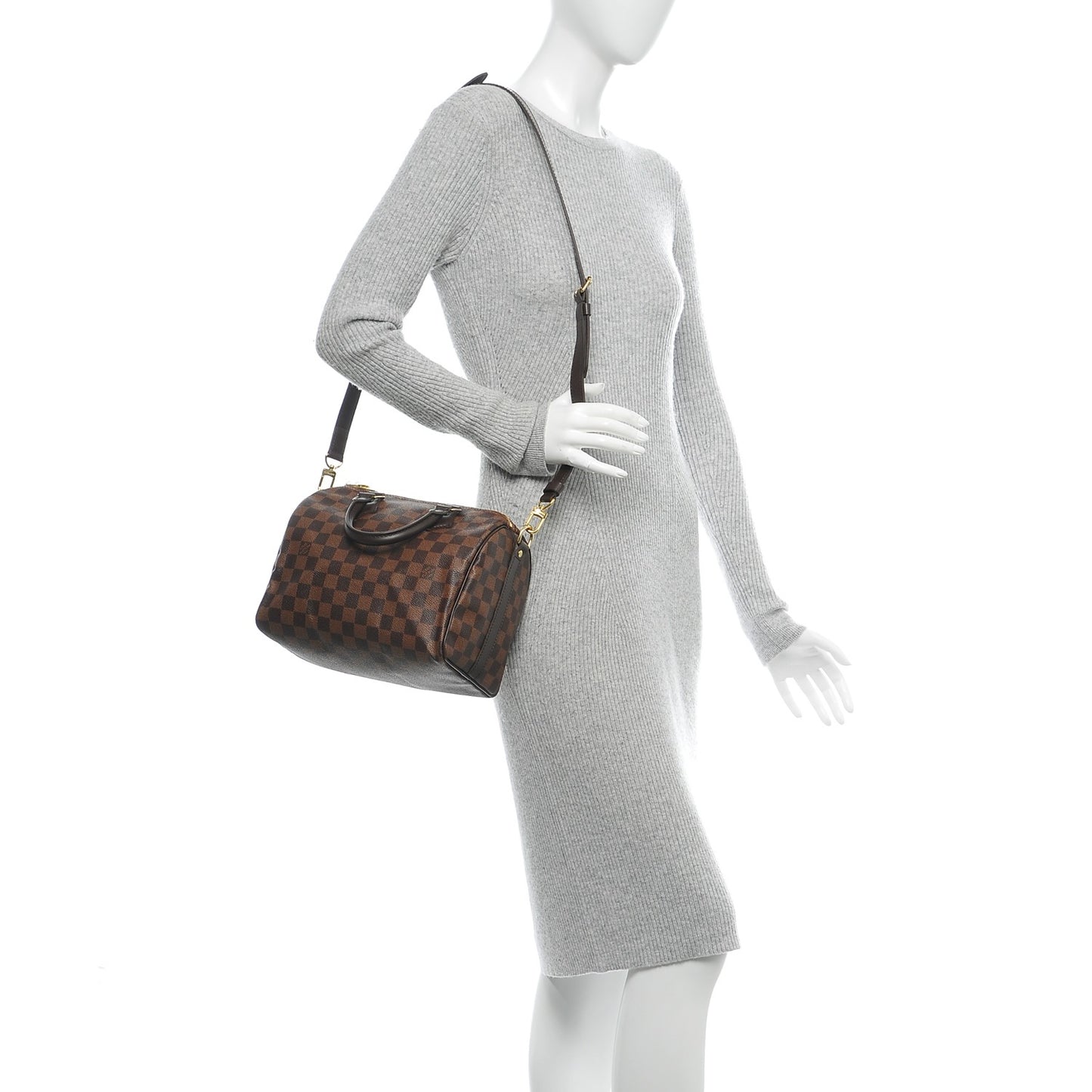 Damier Ebene Speedy Bandouliere 25