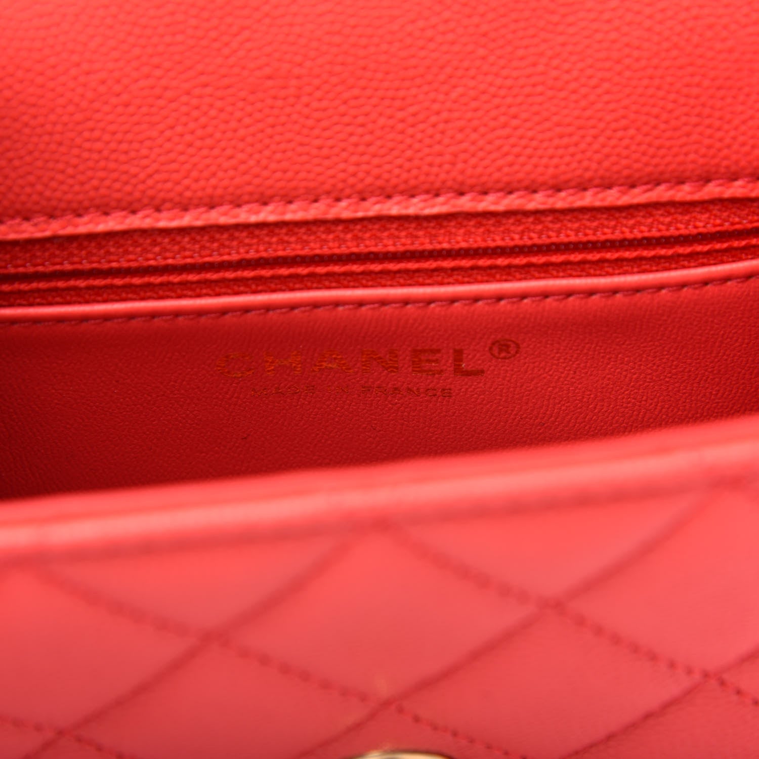 Chanel Caviar Quilted Mini Sweet Classic Flap Red 6 of 11