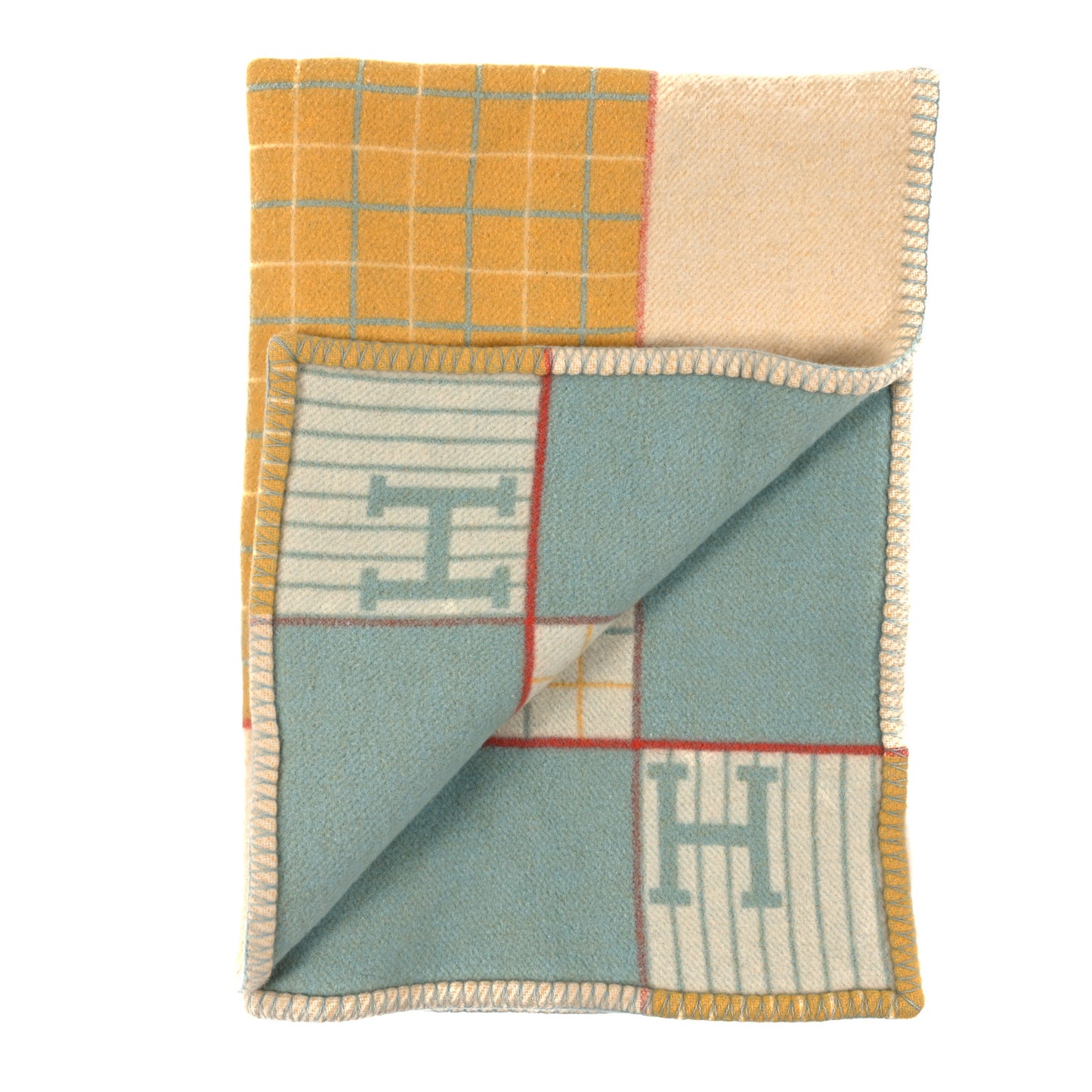 Wool Cashmere Avalon Passe-Passe Blanket Miel