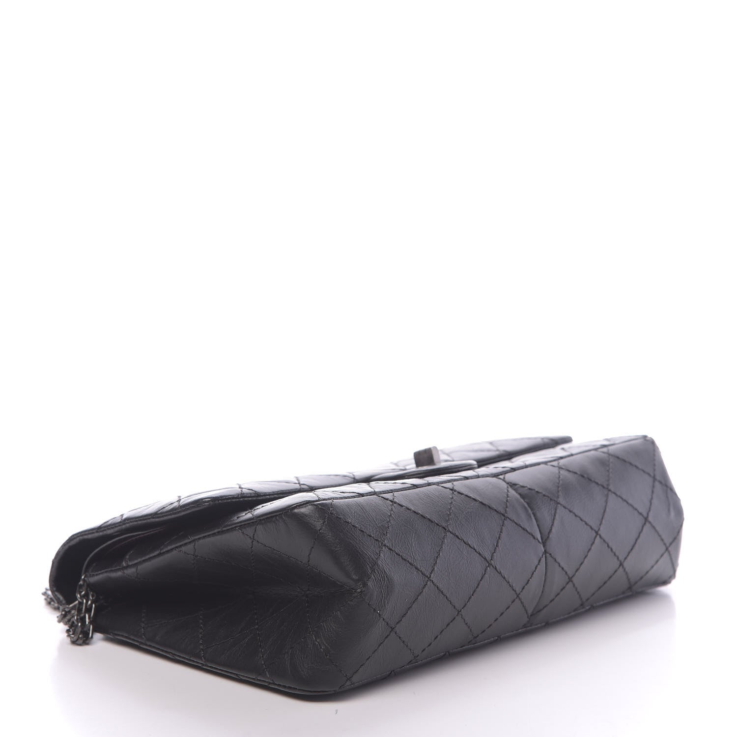 Chanel Aged Calfskin Quilted 2.55 Reissue 226 Flap Black 4 of 11