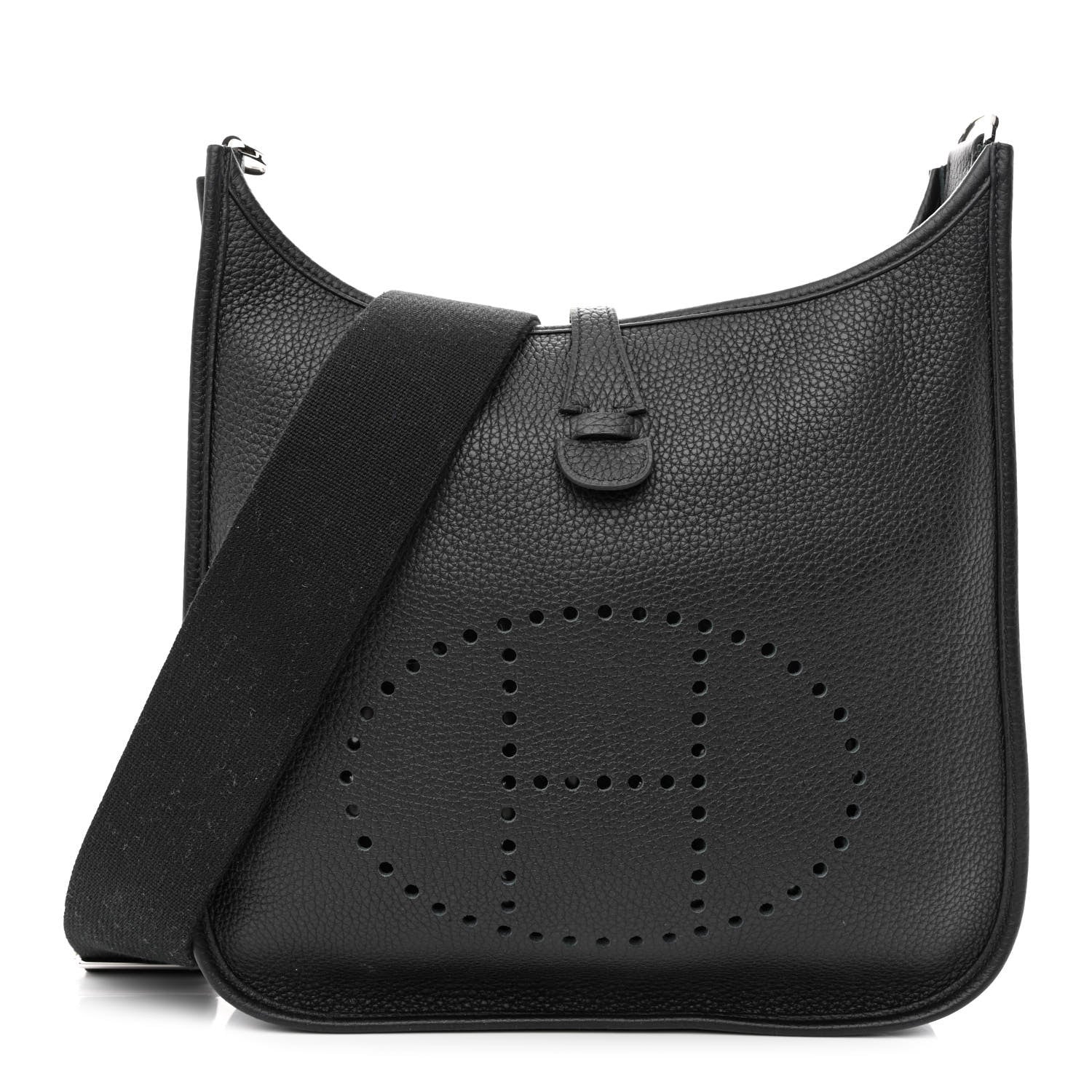 Hermes Taurillon Clemence Evelyne III PM Black 1 of 11