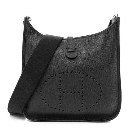Hermes Taurillon Clemence Evelyne III PM Black 1 of 11