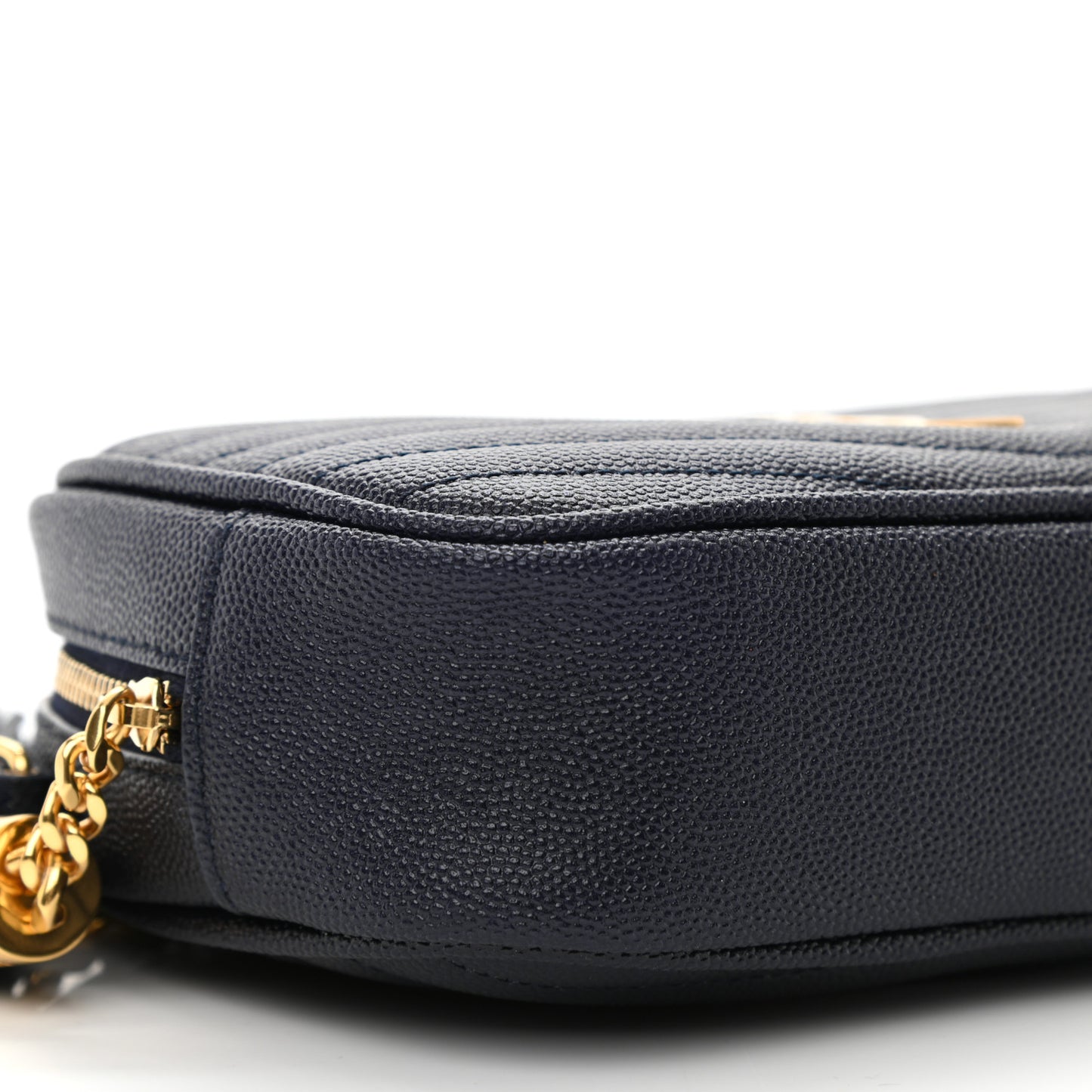 Grain De Poudre Matelasse Monogram Mini Lou Camera Bag Navy