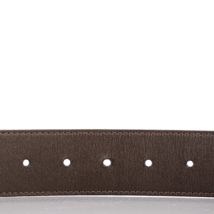 Louis Vuitton Calfskin 40mm LV Initiales Reversible Belt 95 38 Dark Brown Black 6 of 7