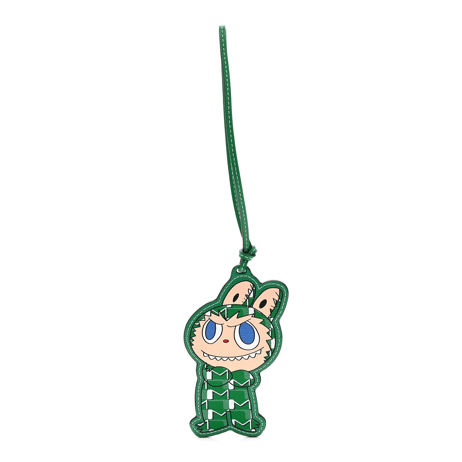 毒*姫様 新品MOYNAT LABUBU チャーム Moynat X KASING LUNG Calfskin Labubu Bag Charm Green 1876812