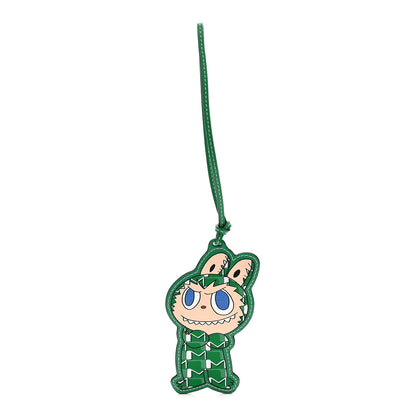 Moynat X KASING LUNG Calfskin Labubu Bag Charm Green 1 of 4