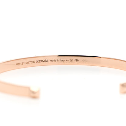 Hermes 18K Rose Gold Mini Clous Bracelet SH 4 of 5