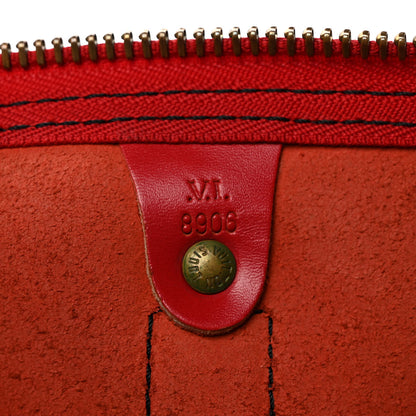 Louis Vuitton Epi Keepall 45 Castillan Red 7 of 11