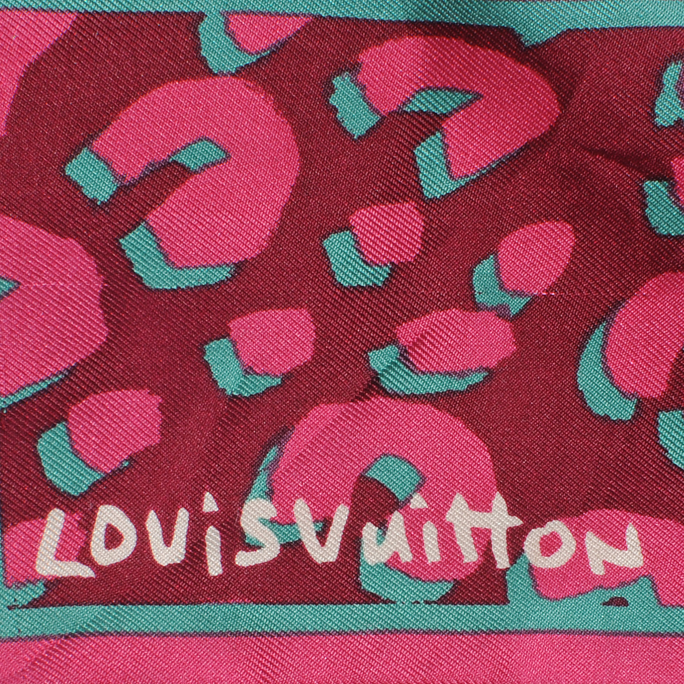 Silk Leopard Bandeau Rouge Fauviste