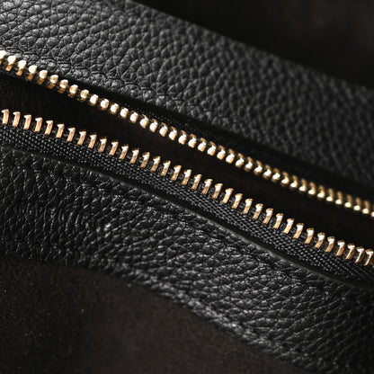 Celine Soft Grained Calfskin Small Belt Cabas Phantom Black 7 of 10