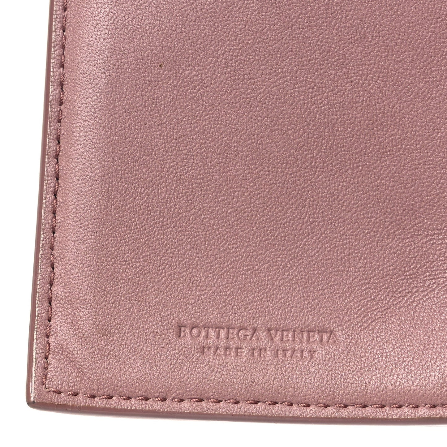 Nappa Intrecciato French Flap Wallet Mallow
