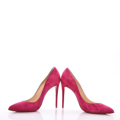 Christian Louboutin Veau Velours Pigalle Follies 100 Pumps 38.5 Rosa 10 of 10