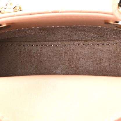 Christian Dior Lambskin Cannage Micro Lady Dior Rose Des Vents 5 of 8