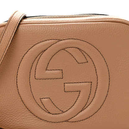 Gucci Pebbled Calfskin Small Soho Disco Bag Camelia 8 of 10