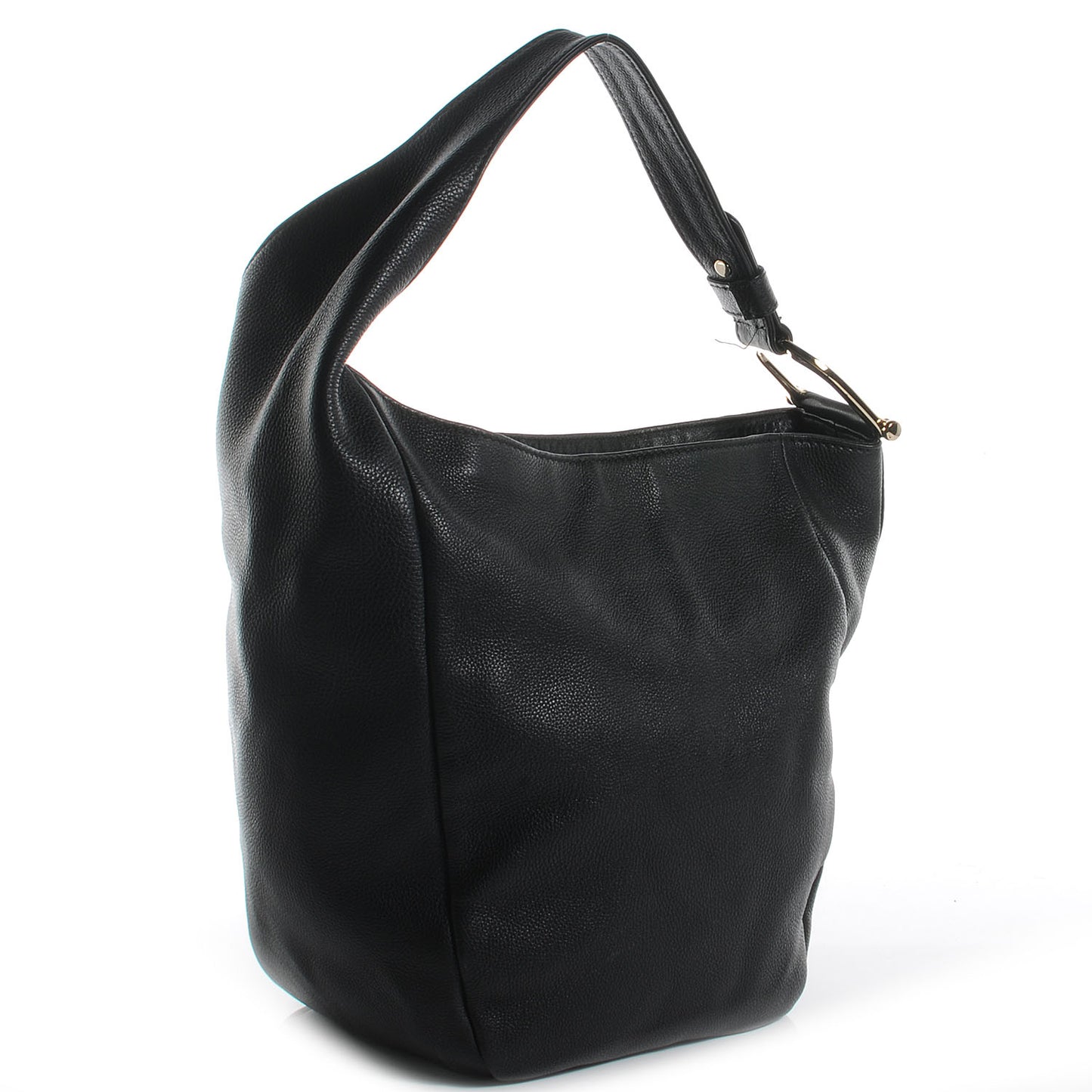 Leather Greenwich Medium Shoulder Bag Black
