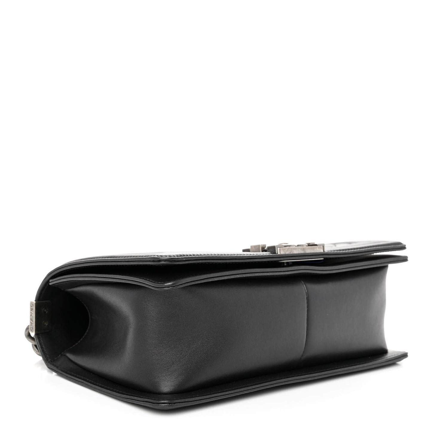 Calfskin Quilted Medium Boy Flap Black