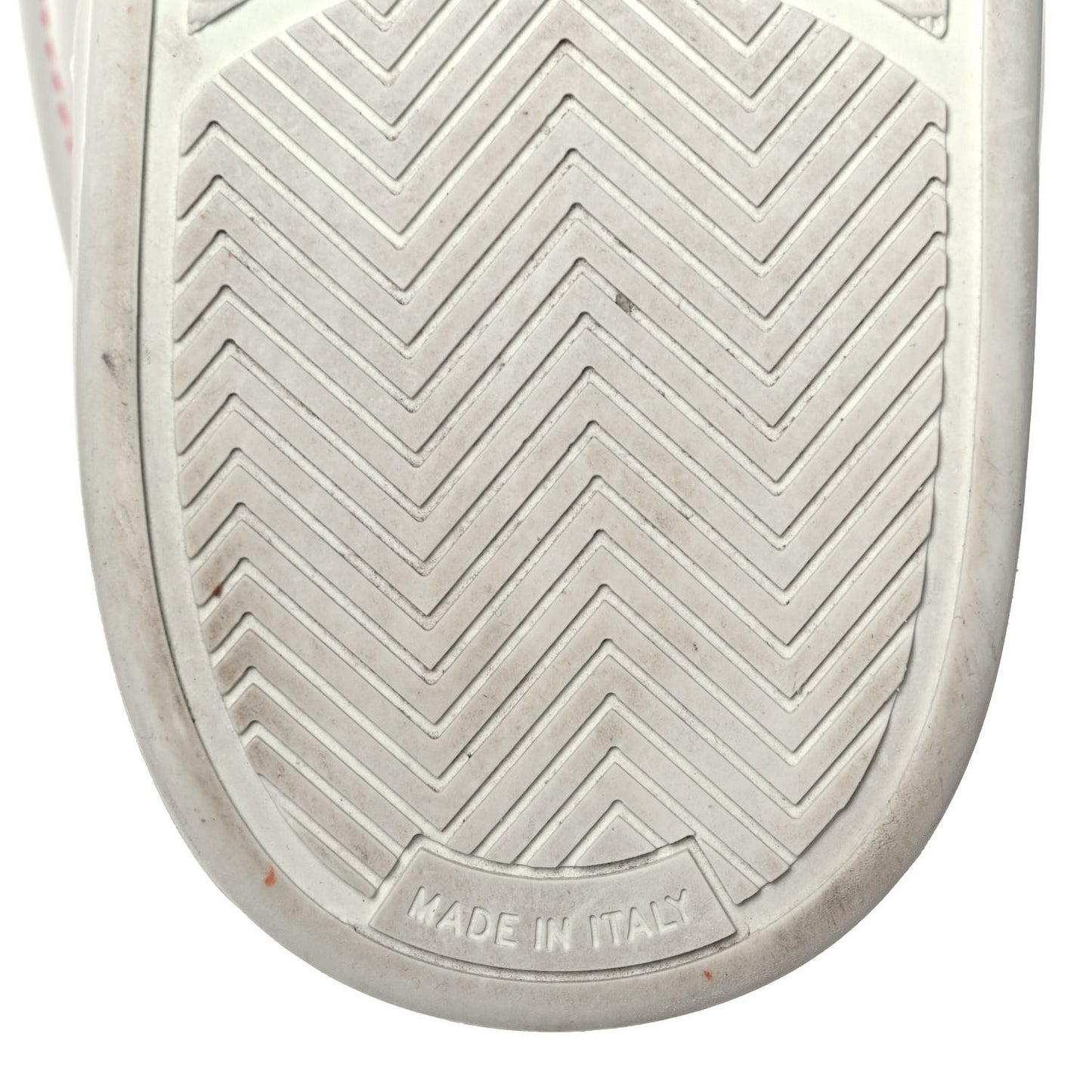 Calfskin Womens Logo Sneakers 40 White Pink