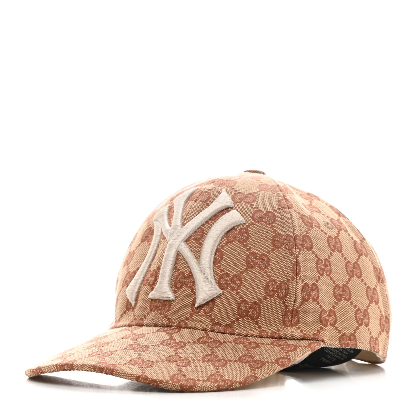 X MLB Monogram NY Yankees Baseball Hat 57-61 Beige Ruggine