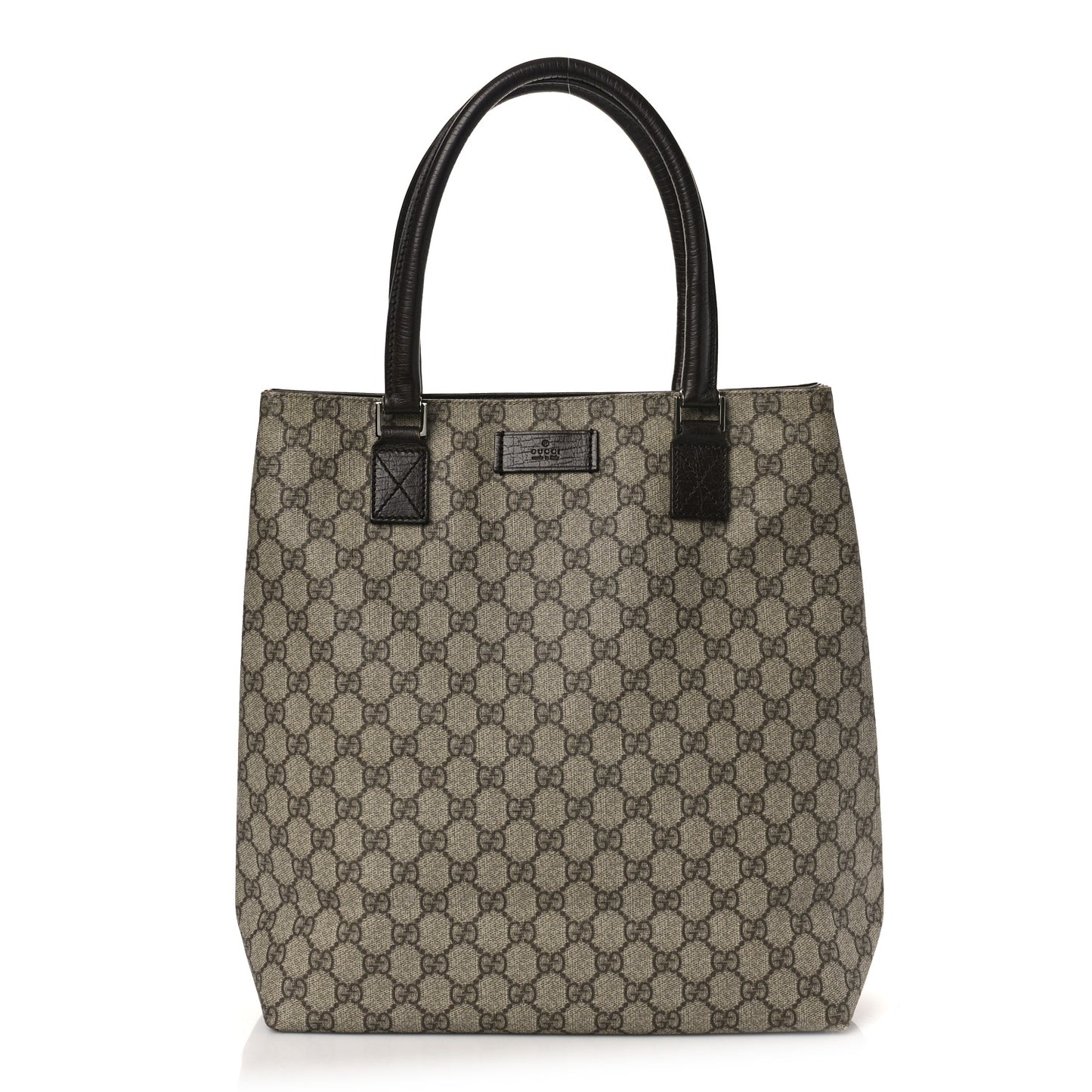 GG Plus Monogram Small Vertical Tote Dark Brown