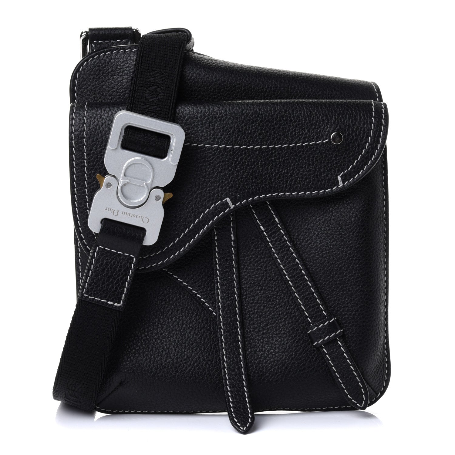 Christian Dior Calfskin Mens Messenger Bag Black 1 of 4