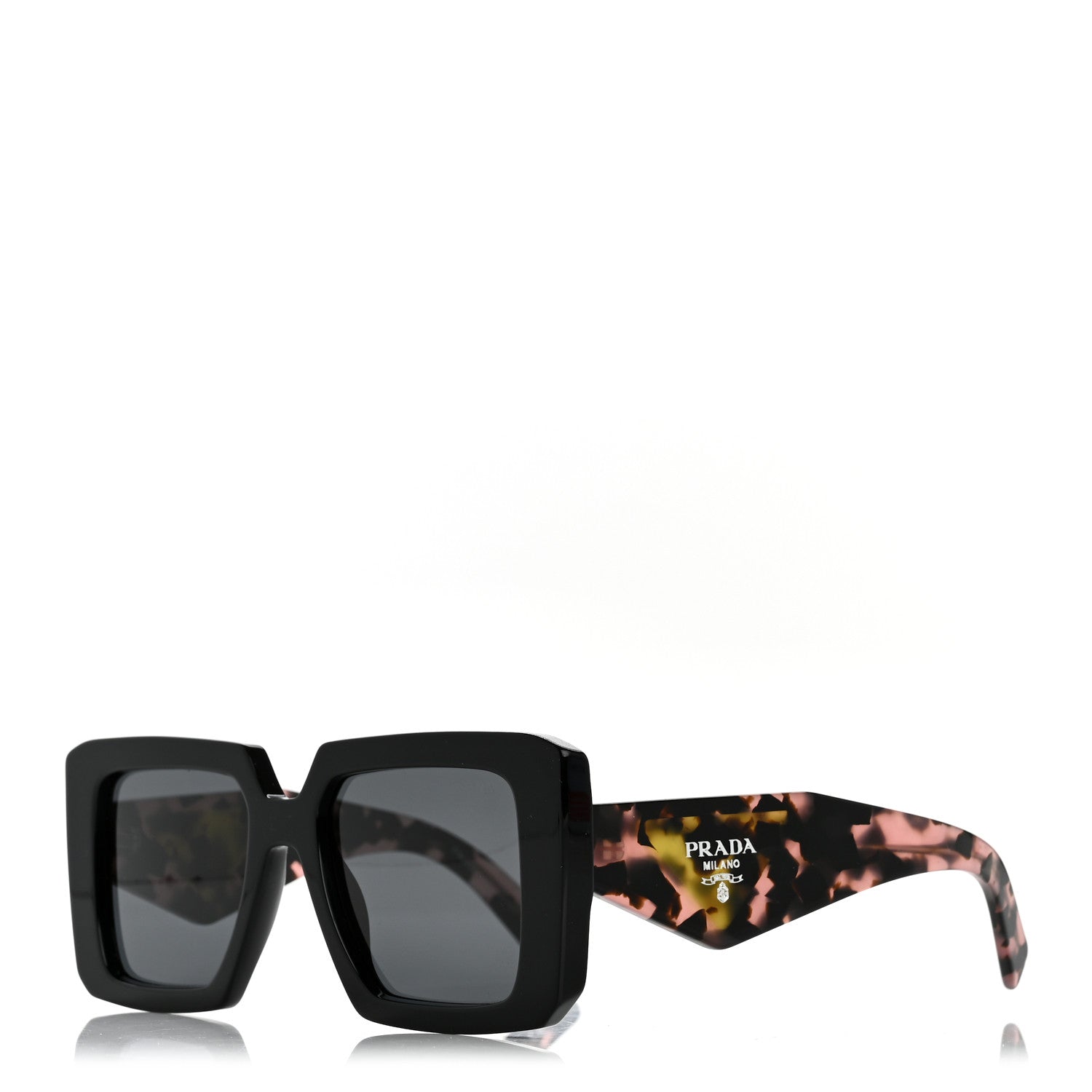 Prada Acetate Symbole Sunglasses SPR 23Y Slate Grey 1 of 8