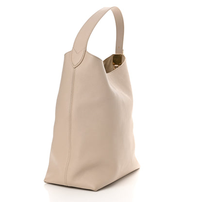 Louis Vuitton Grained Calfskin Low Key Hobo MM Limestone 4 of 10