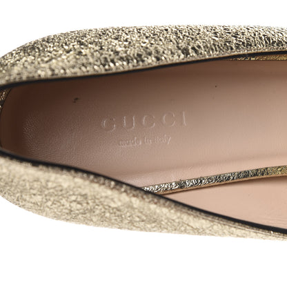Gucci Galassia GG Marmont Fringe 50mm Loafer Pumps 40 Platino 6 of 9