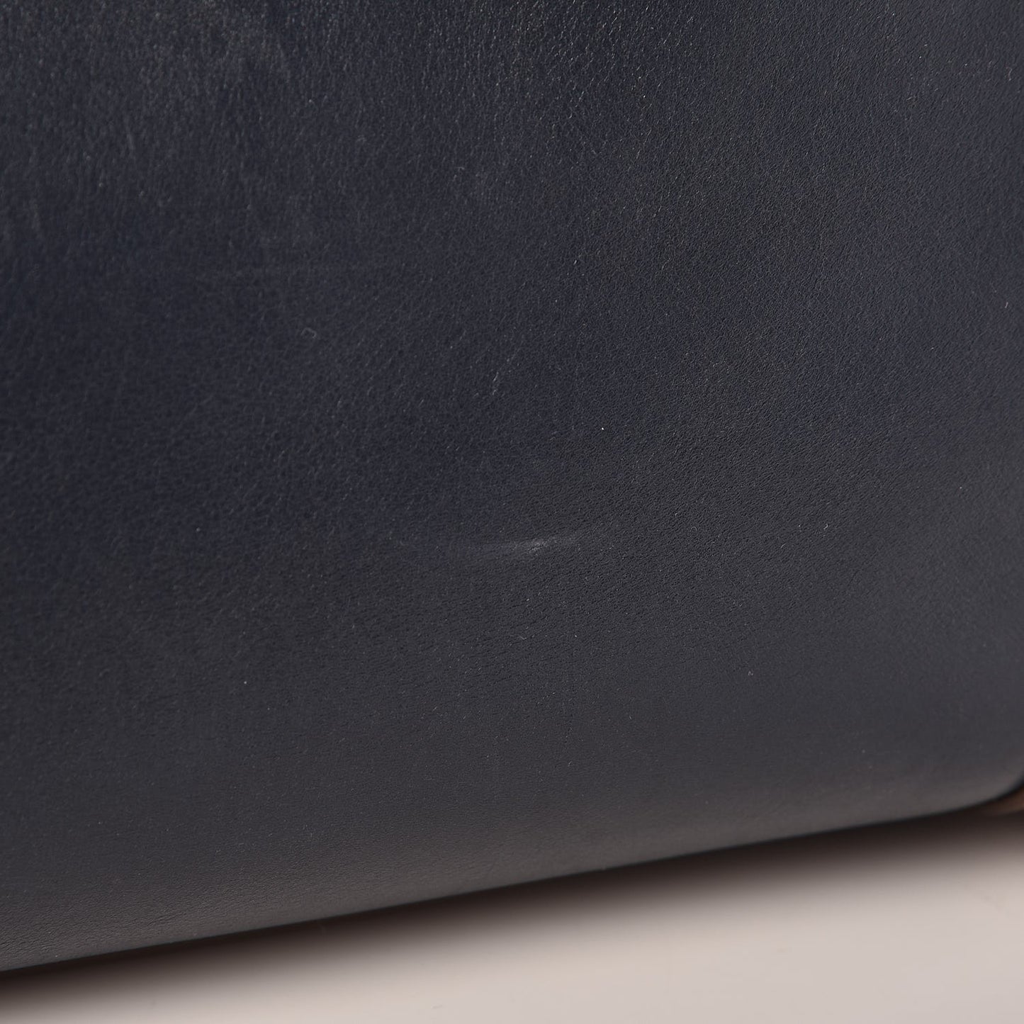 Smooth Calfskin Mini Tri-Color Luggage Navy Blue