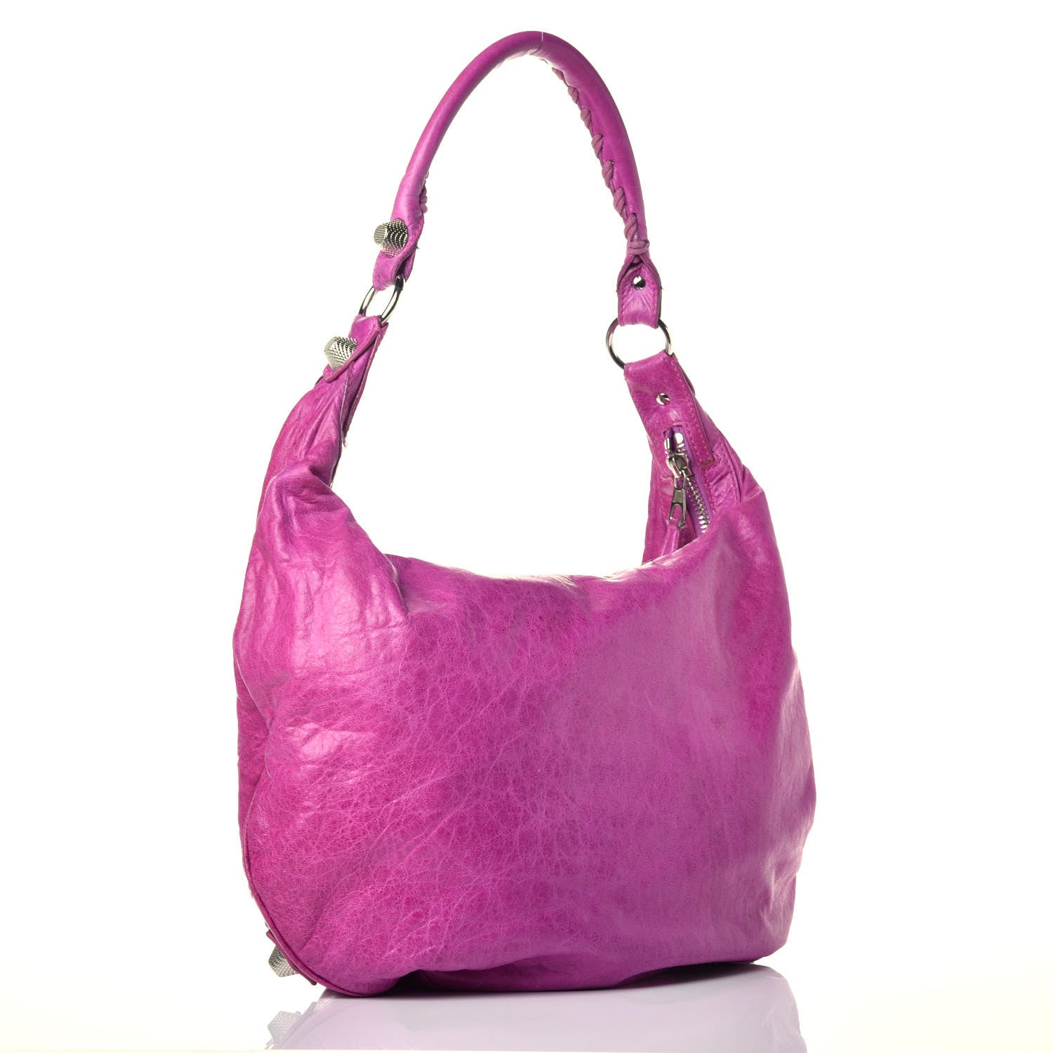 Balenciaga Agneau Giant 21 Silver Hardware Hobo Magenta 3 of 9