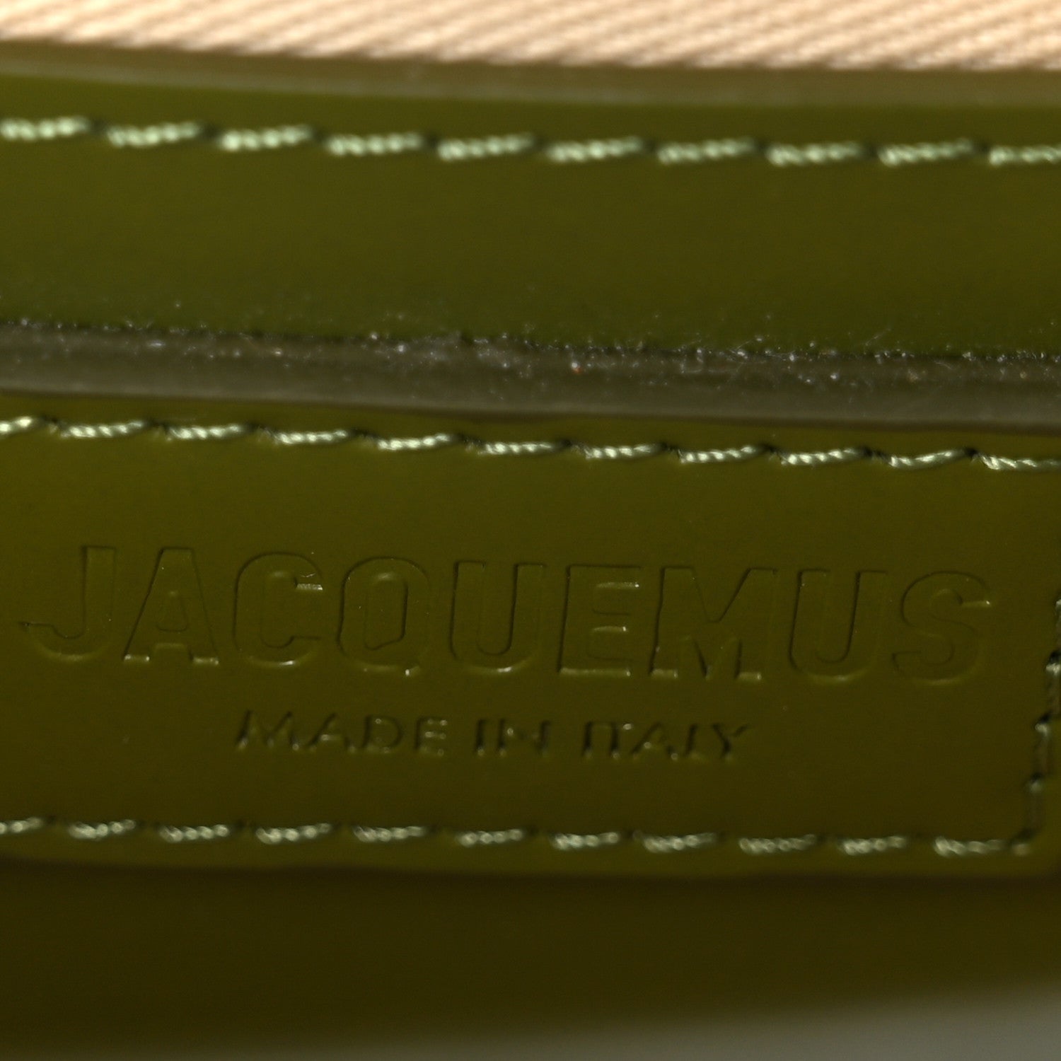 Jacquemus Smooth Calfskin Le Grand Bambino Khaki 6 of 9