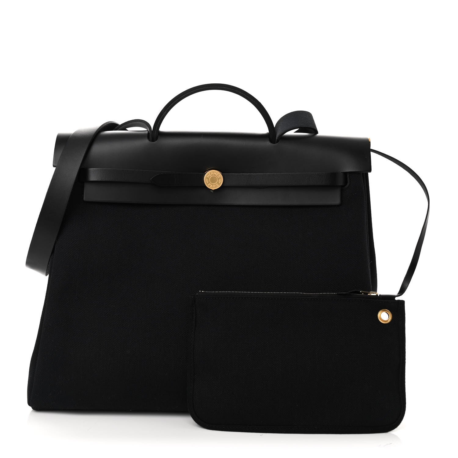Hermes Military Toile Vache Hunter Herbag Zip 39 MM 1 of 12