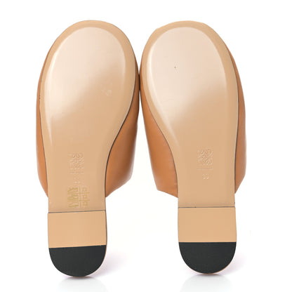 Loewe Lambskin Anagram Padded Mules 39 Warm Desert 5 of 8