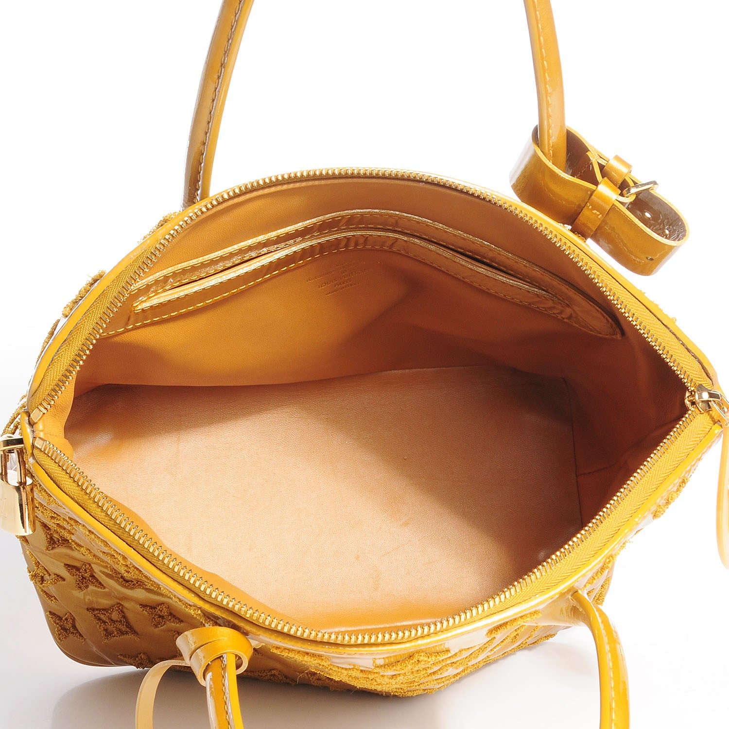 Louis Vuitton Patent Lambskin Fascination Lockit Moutarde 5 of 7