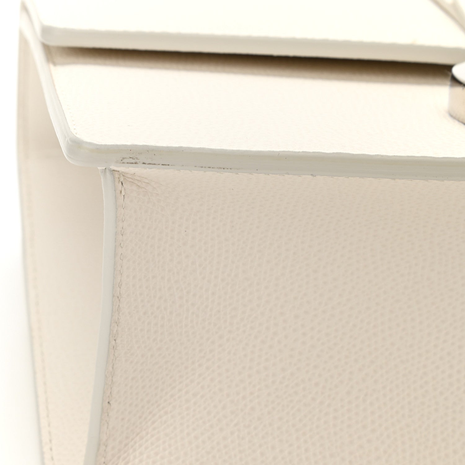 Christian Dior Grained Calfskin 30 Montaigne Chain Flap Bag White 10 of 10