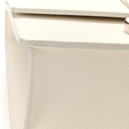 Christian Dior Grained Calfskin 30 Montaigne Chain Flap Bag White 10 of 10