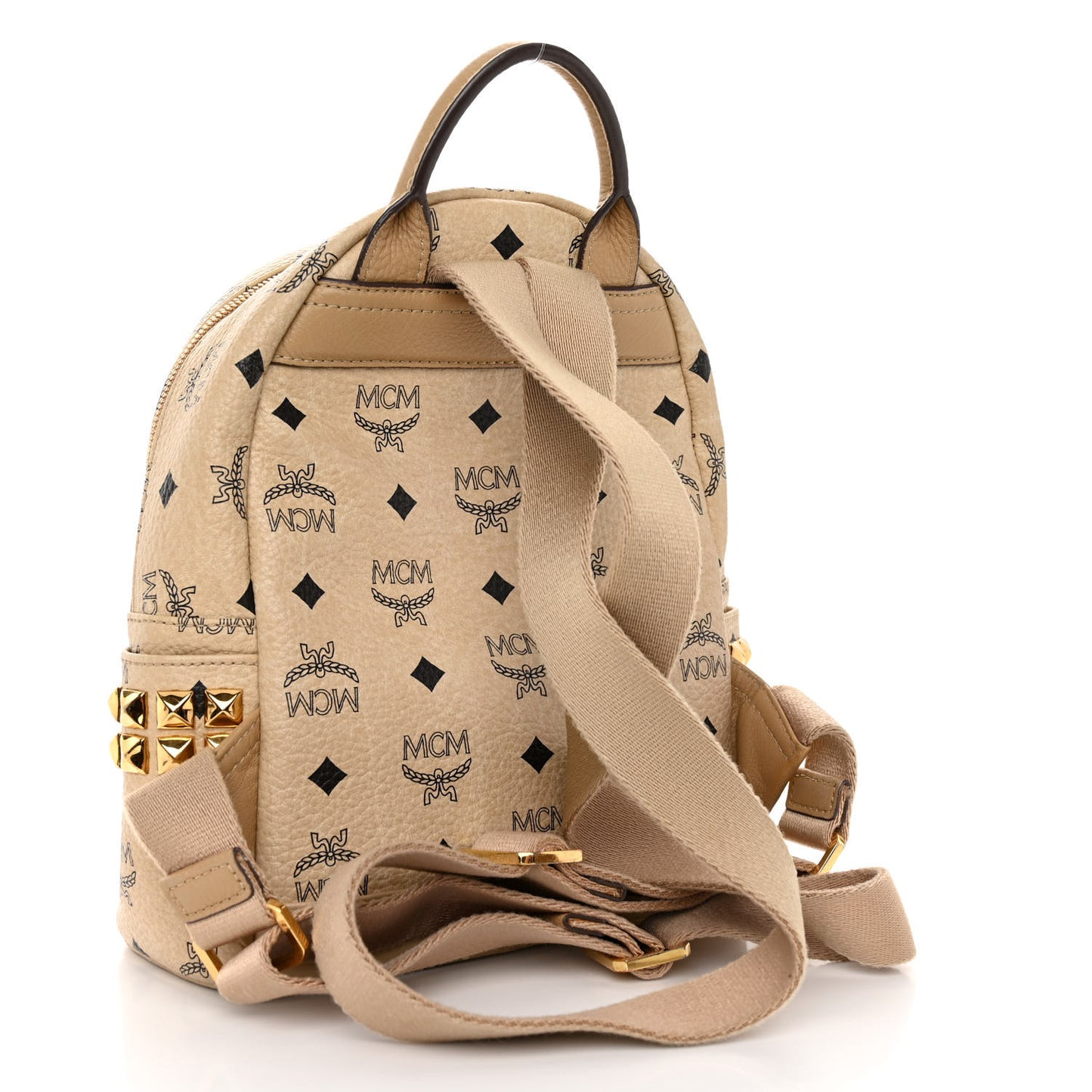 Visetos Side Stud Mini Stark Backpack Beige