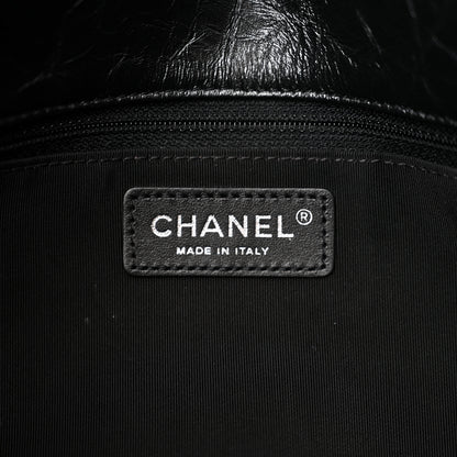 Chanel Metallic Crumpled Calfskin Big Bang Large Flap Bag Black 6 of 15