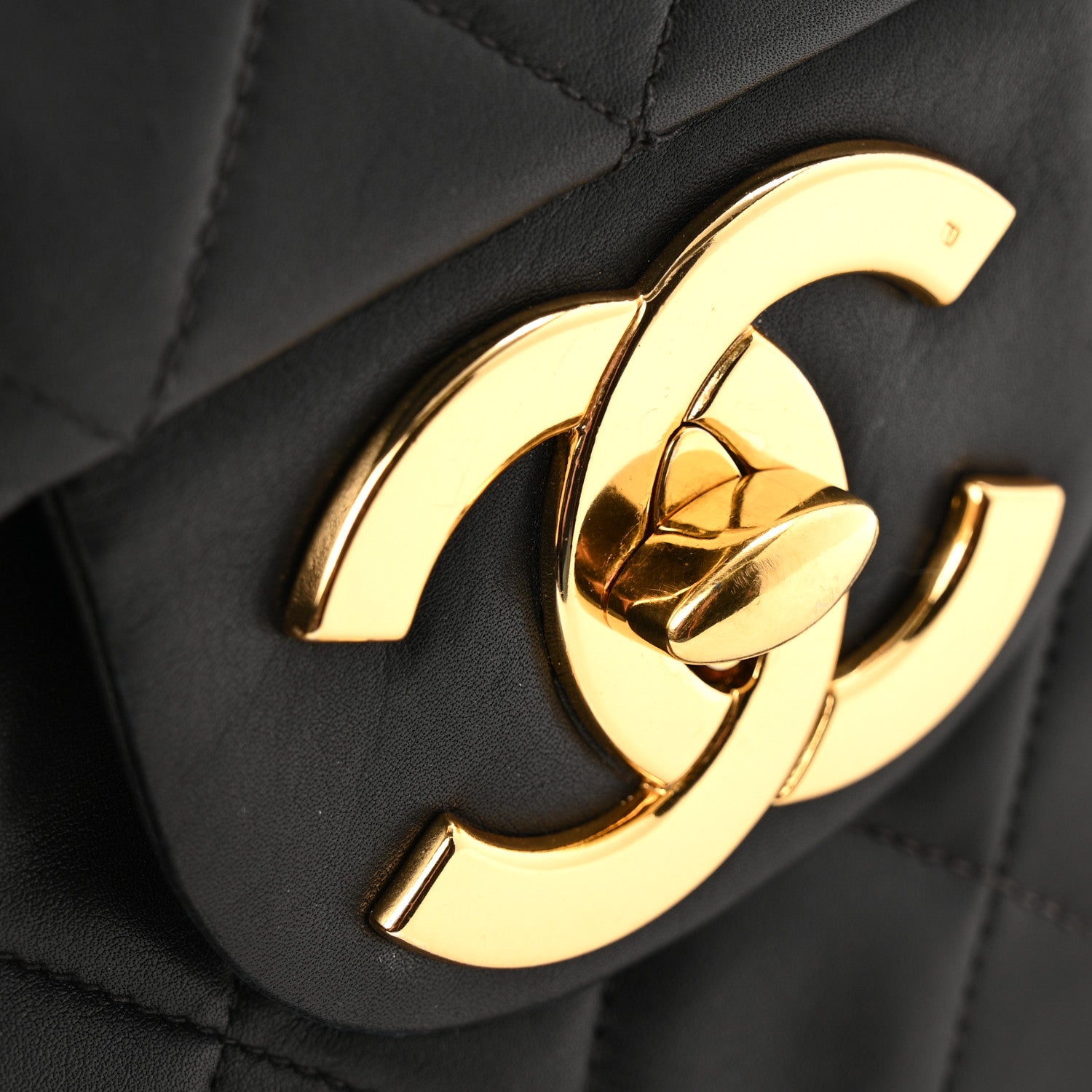 Chanel Lambskin Quilted XL Jumbo Single Flap Black 1840931