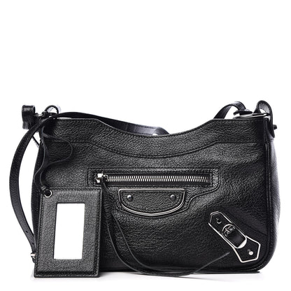 Balenciaga Chevre Silver Metallic Edge Hardware Hip Black 1 of 9