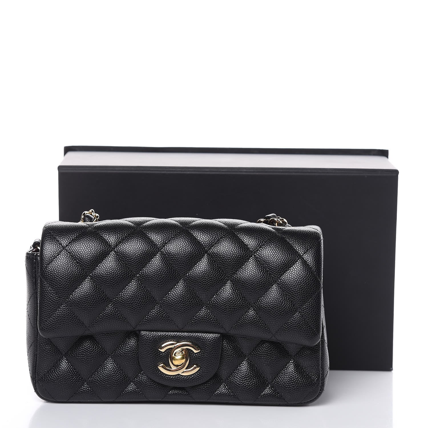 Chanel Caviar Quilted Mini Rectangular Flap Black 11 of 11