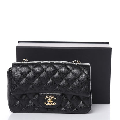 Chanel Caviar Quilted Mini Rectangular Flap Black 11 of 11