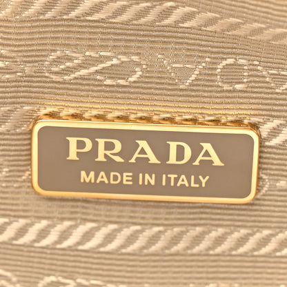 Prada Shearling Symbole Mini Triangle Bag Ecru White 6 of 9