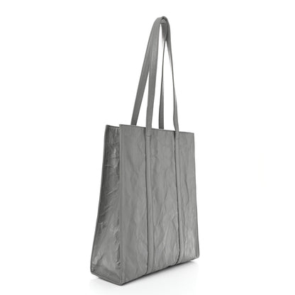 Prada Nappa Antique Small Tote Slate Grey 3 of 10