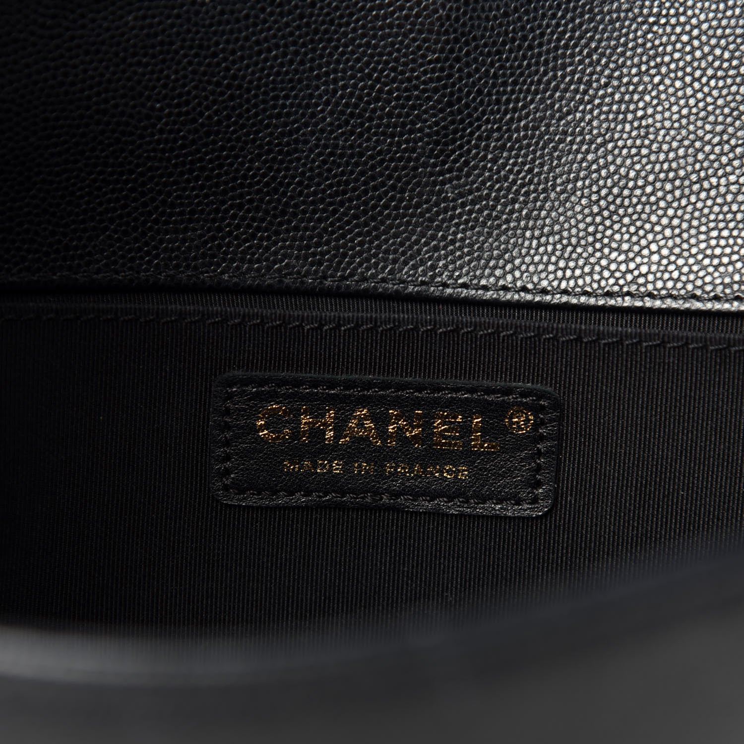 Chanel Caviar Quilted Medium Boy Flap Black 8 of 10