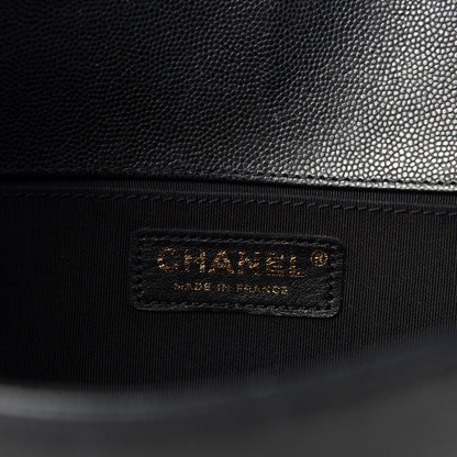 Chanel Caviar Quilted Medium Boy Flap Black 8 of 10